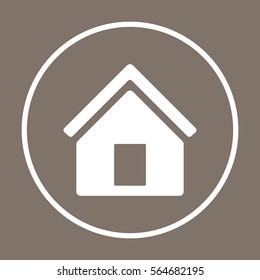 Home   icon, isolated. Flat  design. 