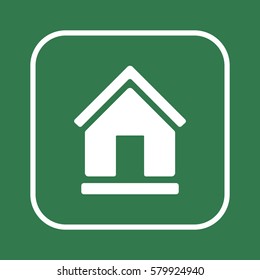 Home   icon, isolated. Flat  design. 