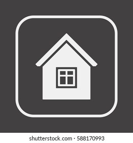  Home   icon,  isolated. Flat  design.
