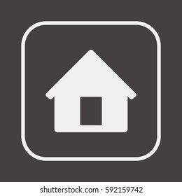 Home   icon, isolated. Flat  design. 
