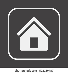 Home   icon, isolated. Flat  design. 