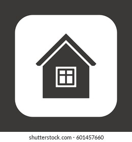  Home   icon,  isolated. Flat  design.