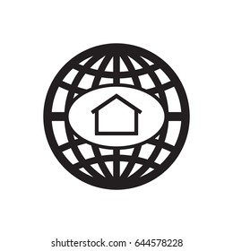 Home   icon, isolated. Flat  design. 