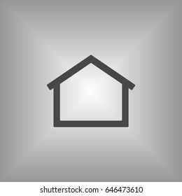 Home   icon, isolated. Flat  design. 