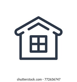 Home icon. Isolated house and home icon line style. Premium quality vector symbol drawing concept for your logo web mobile app UI design.