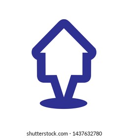 Home Icon Isolated on White Background