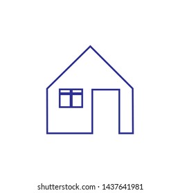 Home Icon Isolated on White Background