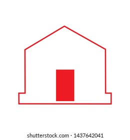 Home Icon Isolated on White Background