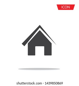 home icon isolated on white background.