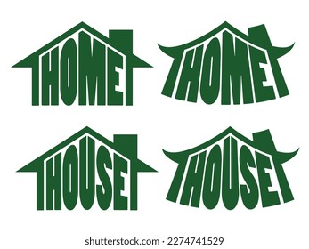 home icon isolated on White Background.