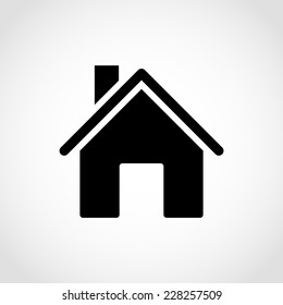 Home Icon Isolated on White Background