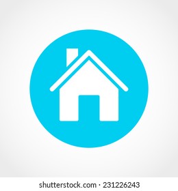 Home Icon Isolated on White Background