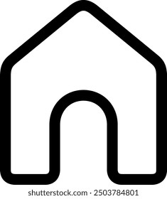 The home icon isolated on white background
