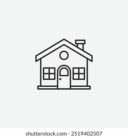 Home icon isolated on white background