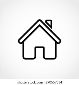 Home Icon Isolated on White Background