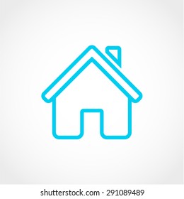 Home Icon Isolated on White Background