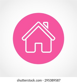 Home Icon Isolated on White Background