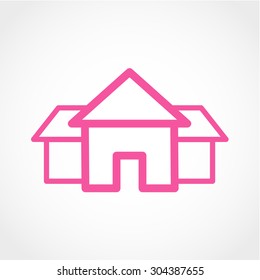 Home Icon Isolated on White Background