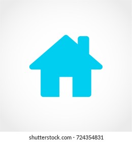 Home Icon Isolated on White Background