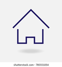 Home Icon Isolated  on white background