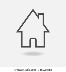 Home Icon Isolated  on white background