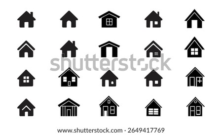 Home icon isolated on white background