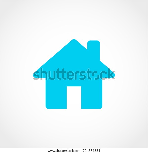 Home Icon Isolated On White Background Stock Vector (Royalty Free) 724354831