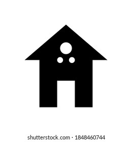 home icon isolated sign symbol vector illustration - with style glyph icons