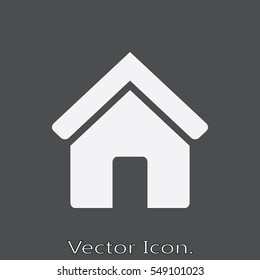 Home icon isolated sign symbol and flat style for app, web and digital design. Vector illustration.