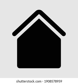 ilustración vectorial aislada del icono de inicio