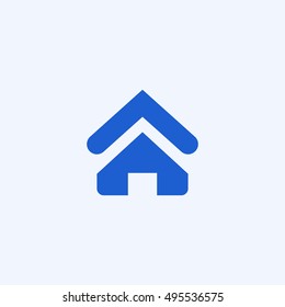 Home icon, isolated, white background