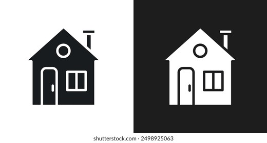 Vector de arte de línea de icono de casa