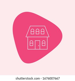 Icono de casa , diseño de línea