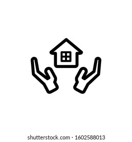 Home icon. Line design template