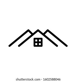 Home icon. Line design template