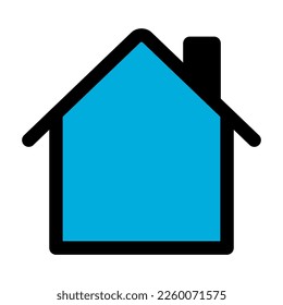 Home icon line isolated on white background. Black flat thin icon on modern outline style. Linear symbol and editable stroke. Simple and pixel perfect stroke vector illustration.