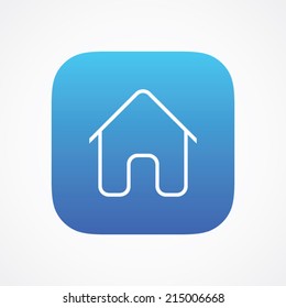 Home icon in line style