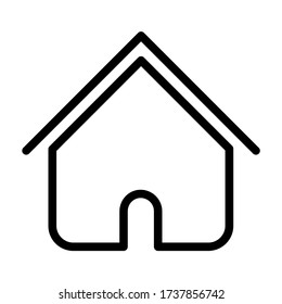 Inicio - vector de línea de icono - iconos de interfaz de usuario