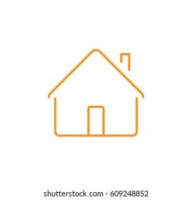 Home icon. Linear style. Isolated vector.