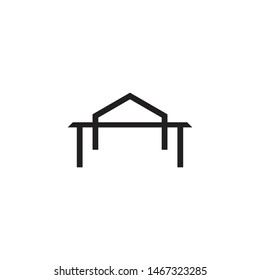 Home icon logo design vector template