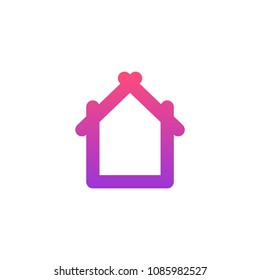 home icon logo gradient