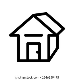 Home icon or logo isolated sign symbol vector illustration - high quality black style vector icons
