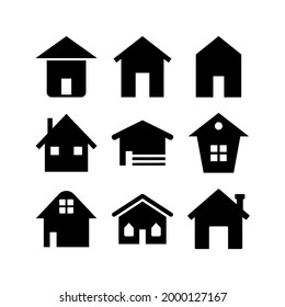 icono del hogar o logotipo símbolo de signo aislado ilustración vectorial - Colección de iconos vectoriales de estilo negro de alta calidad