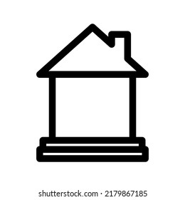 home icon or logo isolated sign symbol vector illustration - high quality black style vector icons
