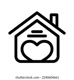 home icon or logo isolated sign symbol vector illustration - high quality black style vector icons
