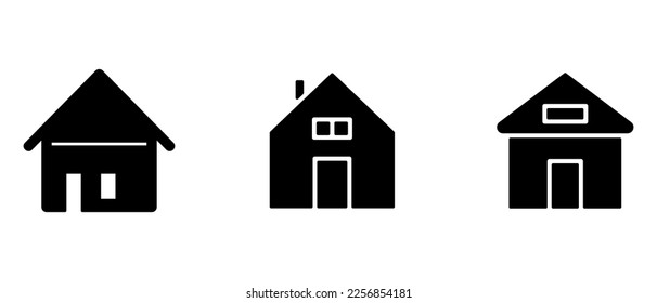 home icon or logo isolated sign symbol vector illustration - high quality black style vector icons
