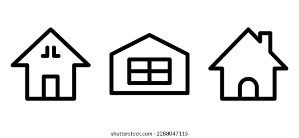 home icon or logo isolated sign symbol vector illustration - high quality black style vector icons