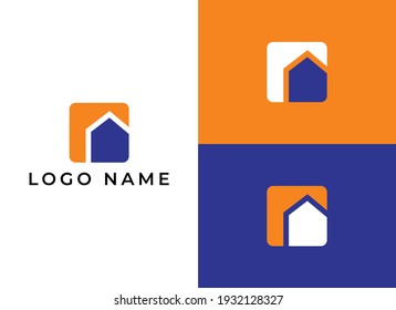 Home icon logo, modern home icon logo for a company