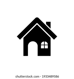 Ilustración de diseño del vector con logotipo de icono particular. Vector de icono del logotipo de la casa simple en la plantilla de ilustración de diseño plano. Diseño plano de icono del vector de casa de moda para sitio web, símbolo, logotipo, icono, signo, aplicación, interfaz de usuario.