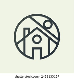 Home Icon Logo Vector design illustration. Trendy Home vector icon flat design for website, symbol, logo, icon, sign, app, UI.